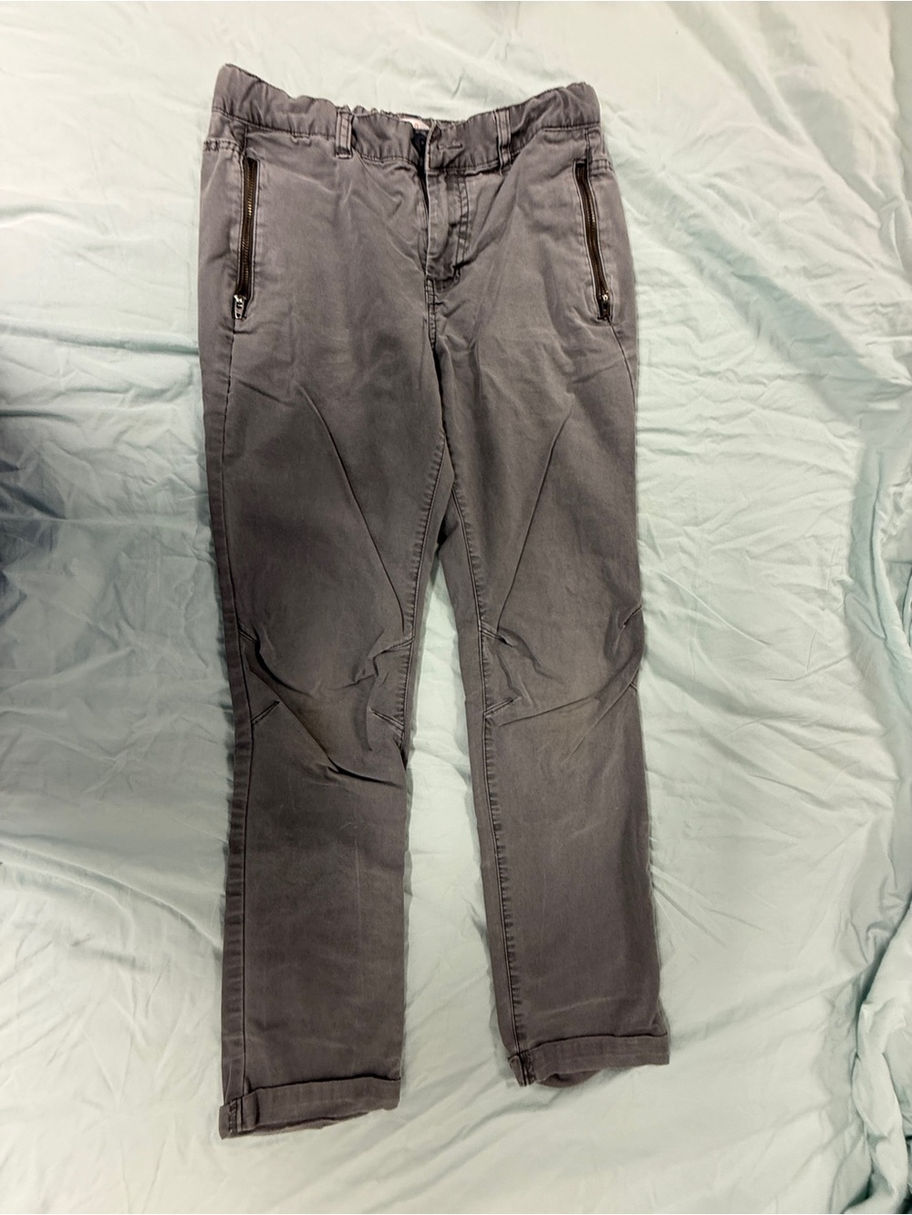 Cat & Jack Boys Youth Size 16 Grey Skinny Pants Cargo Joggers